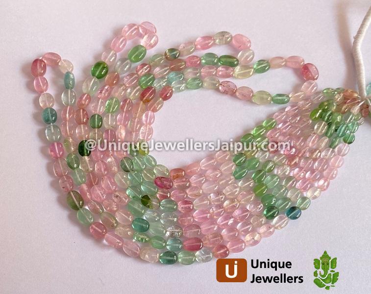 Afghan Tourmaline Smooth Oval Beads